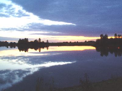 sunset over Whittlesey