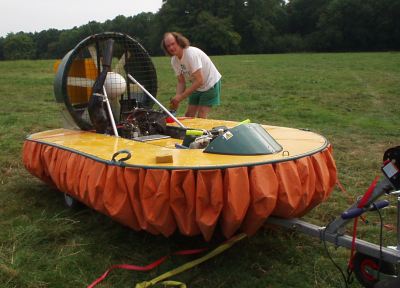 Getting the craft off the trailer