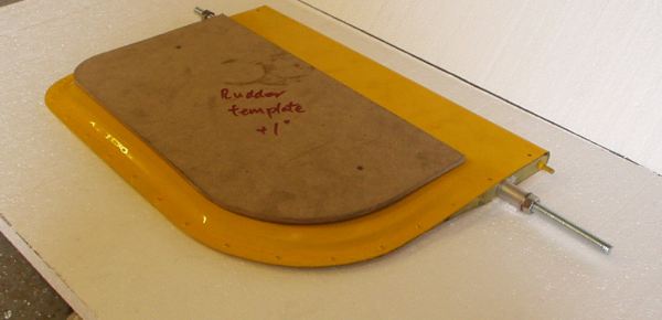 rudders with MDF former